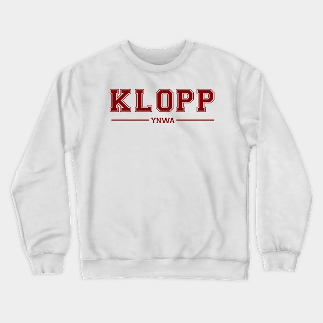 klopp Varsity Crewneck Sweatshirt by Alimator